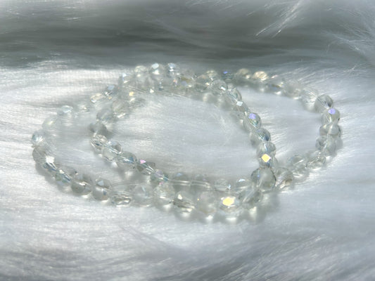Clear Quartz Beaded Anklets