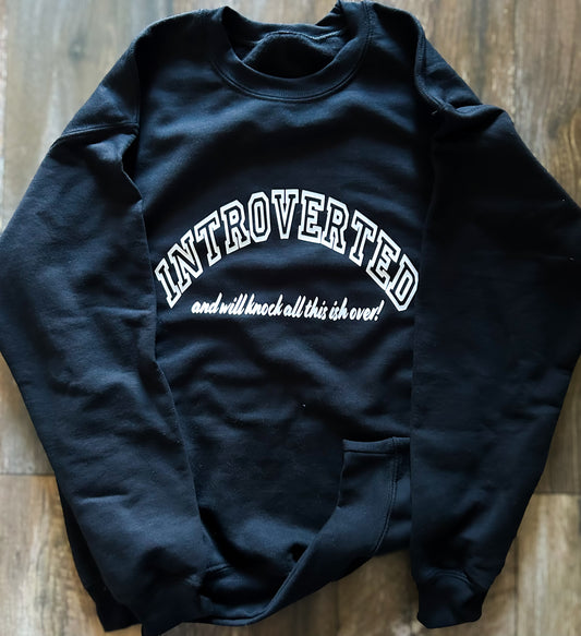 "Introverted" Sweatshirt (Black)