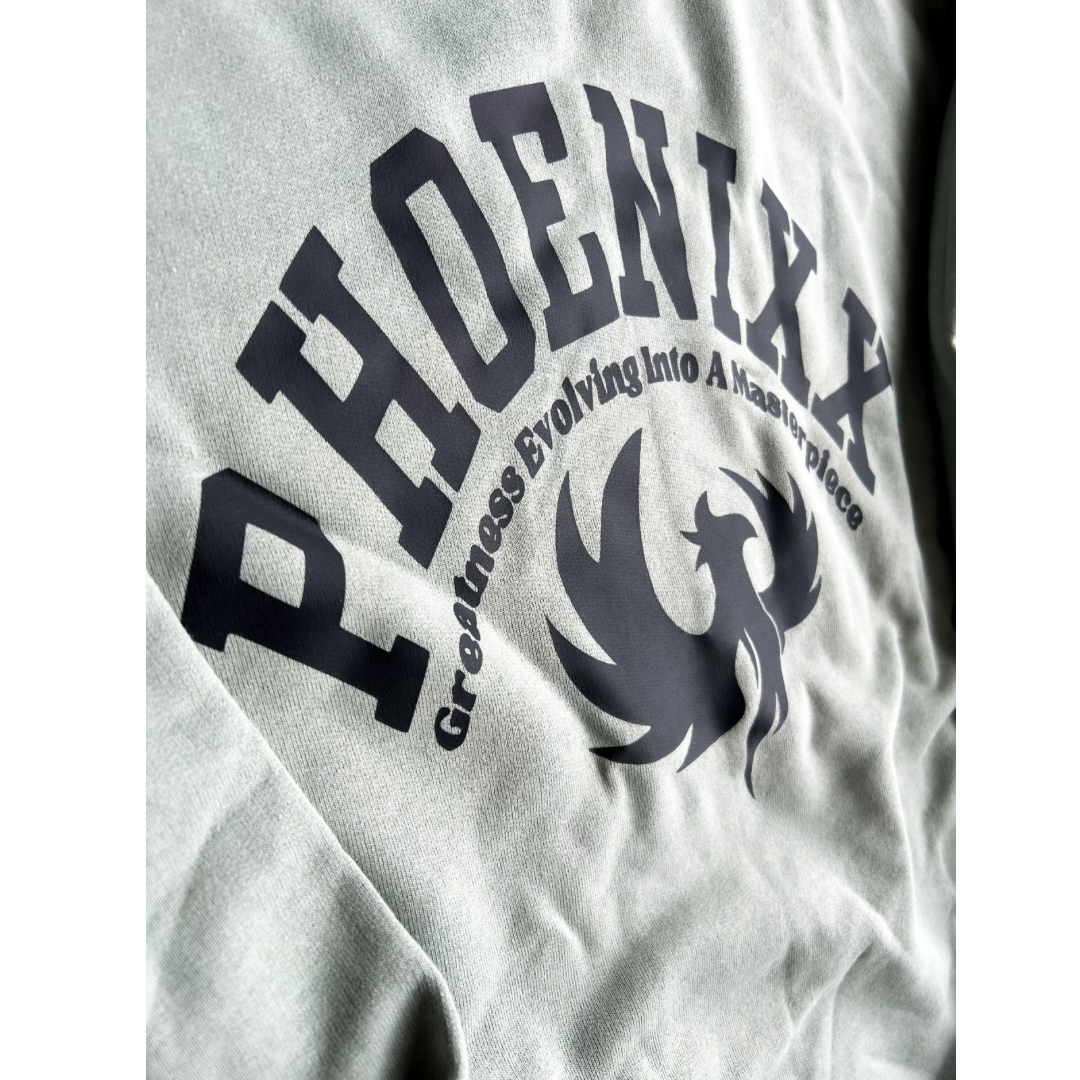 PHOENIXX "Evolving" Unisex Sweatshirt- Sage Green