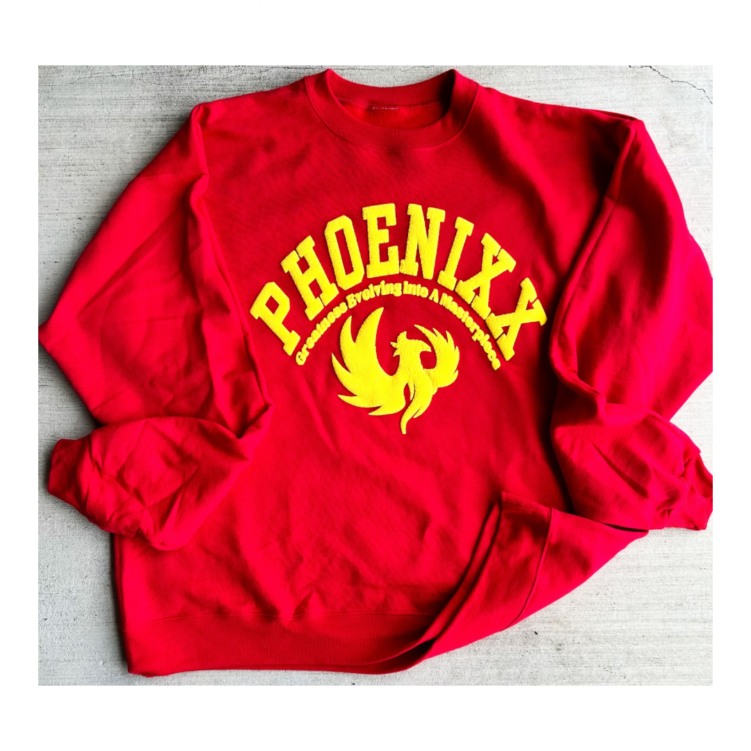 PHOENIXX "Evolving" Unisex Sweatshirt- Red